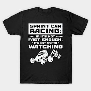 Sprint Car Dirt Track Racing T-Shirt